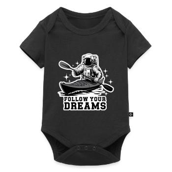 Kayak Astronaut Follow Your Dreams - Baby Premium short-sleeve bodysuit - black - Front
