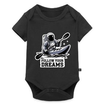 Kayak Astronaut Follow Your Dreams - Baby Premium short-sleeve bodysuit - black - Front