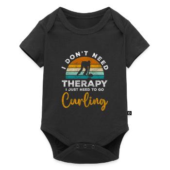 Curling Profit - Baby Premium short-sleeve bodysuit - black - Front