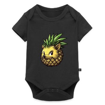 Hérisson ananas - Body à manches courtes Premium Bébé - noir - Devant
