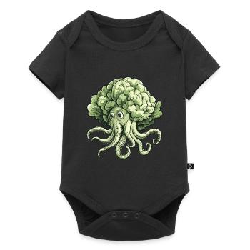 Oktopus Kohlkopf - Baby Premium Kurzarmbody - Schwarz - Vorne