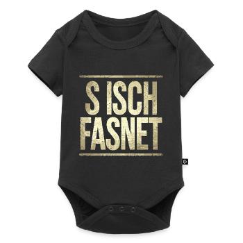 S Isch Fasnet - Karneval Fasching Spruch - Body à manches courtes Premium Bébé - noir - Devant