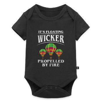 Balloon Sky Adventure Air - Baby Premium short-sleeve bodysuit - black - Front