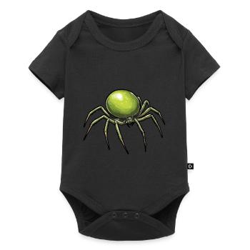 Pois araignée, croisement de pois araignée - Body à manches courtes Premium Bébé - noir - Devant