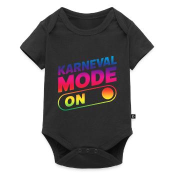 Karneval Mode On Fasching Fasnet - Baby Premium Kurzarmbody - Schwarz - Vorne