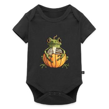Citrouille grenouille citrouille - Body à manches courtes Premium Bébé - noir - Devant