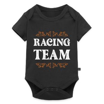Racing Crew - Baby Premium Kurzarmbody - Schwarz - Vorne
