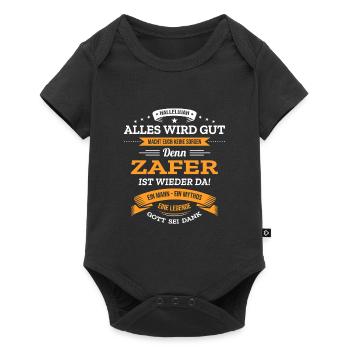 ALLES WIRD GUT, DIE LEGENDE ZAFER IST DA - Baby Premium Kurzarmbody - Schwarz - Vorne