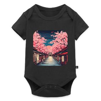Japon Tour du Monde Temples Culture - Body à manches courtes Premium Bébé - noir - Devant