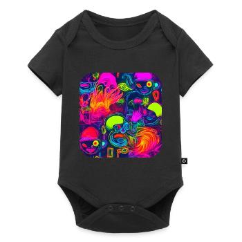Neon DJ House Party Trend - Baby Premium short-sleeve bodysuit - black - Front