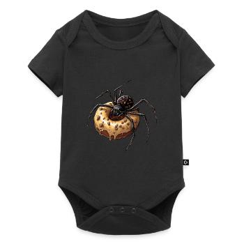 Donut Spider Funny Creative Motif - Baby Premium short-sleeve bodysuit - black - Front