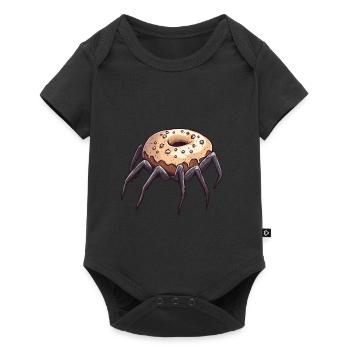 Donut Spider Funny Creative Motif - Baby Premium short-sleeve bodysuit - black - Front
