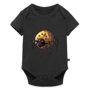 Donut Spider Funny Creative Motif - Baby Premium short-sleeve bodysuit - black - Front