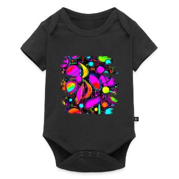 Neon Creative Cyberglow Modern Style - Baby Premium short-sleeve bodysuit - black - Front