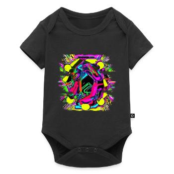 Neon Colorful Innovative Party Style - Baby Premium short-sleeve bodysuit - black - Front