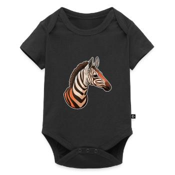 Tête D’okapi Motif Animalier Rare - Body à manches courtes Premium Bébé - noir - Devant