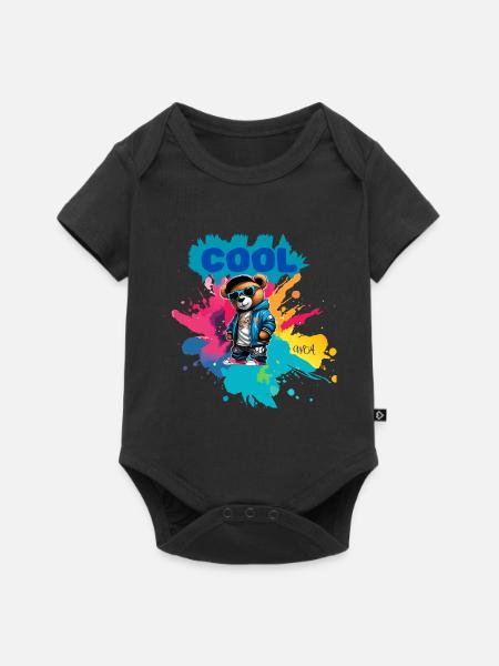 Nounours COOL - Body à manches courtes Premium Bébé - noir