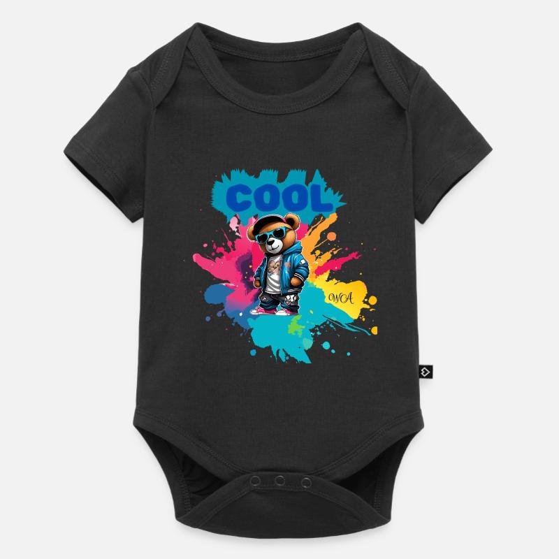 Nounours COOL - Body à manches courtes Premium Bébé - noir