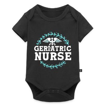 Nursing Home Geriatric Nurse Nurse - Baby Premium short-sleeve bodysuit - black - Front