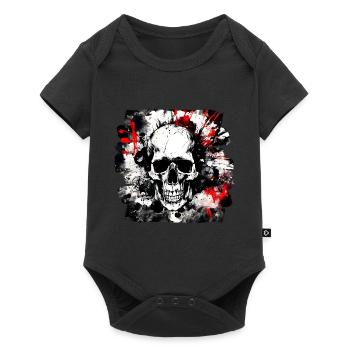 Totenkopf Trash Polka Heavy Metal - Body à manches courtes Premium Bébé - noir - Devant