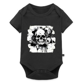 Totenkopf Trash Polka Heavy Metal - Body à manches courtes Premium Bébé - noir - Devant