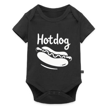 Hotdog Love in Black and White Look - Baby Premium short-sleeve bodysuit - black - Front