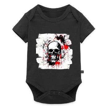Trash Polka Tattoo Heavy Metal Style - Body à manches courtes Premium Bébé - noir - Devant