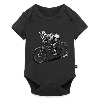 Mountain Bike Bicycle Biking Downhill Sport Downhill - Baby Premium short-sleeve bodysuit - black - Front