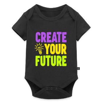 Create Your Future Light Bulb - Baby Premium short-sleeve bodysuit - black - Front