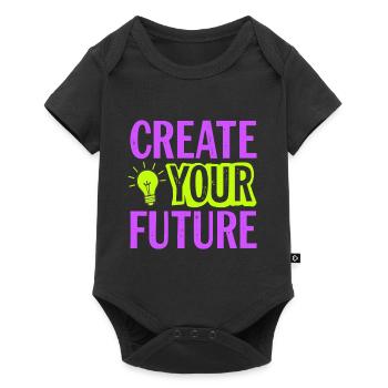 Créez votre future ampoule - Body à manches courtes Premium Bébé - noir - Devant