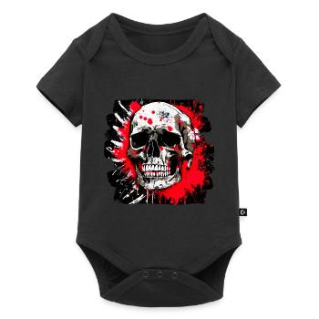 Skull Trash Polka Biker Culture - Baby Premium short-sleeve bodysuit - black - Front