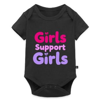 Filles Soutien Filles Déclaration Amitié - Body à manches courtes Premium Bébé - noir - Devant