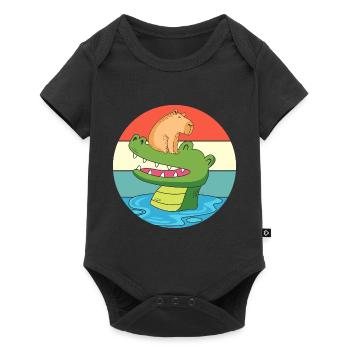 Capybara Capibara - Body à manches courtes Premium Bébé - noir - Devant