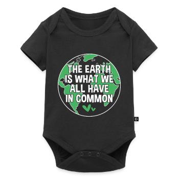 Jour de la Terre - Body à manches courtes Premium Bébé - noir - Devant