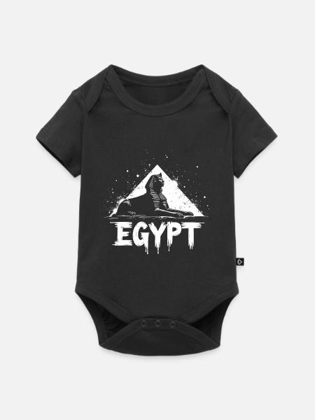 Ägypten Sphinx Pyramide - Baby Premium Kurzarmbody - Schwarz