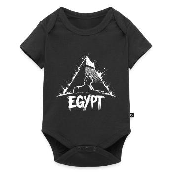 Pyramide du Sphinx d’Égypte - Body à manches courtes Premium Bébé - noir - Devant