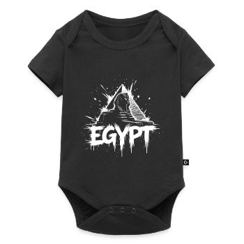 Pyramide du Sphinx d’Égypte - Body à manches courtes Premium Bébé - noir - Devant