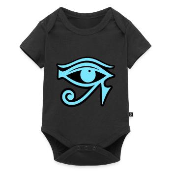 Symbole de l’œil d’Horus en Égypte - Body à manches courtes Premium Bébé - noir - Devant