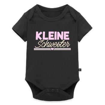 Kleine Schwester - Baby Premium Kurzarmbody - Schwarz - Vorne