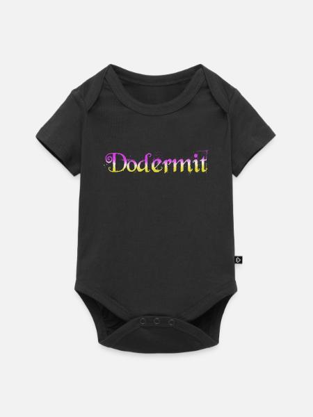 Dodermit Gradient Splatter - Baby Premium Kurzarmbody - Schwarz