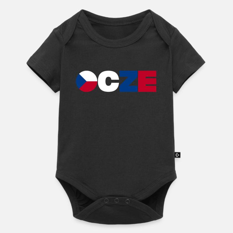 République tchèque - Body à manches courtes Premium Bébé - noir