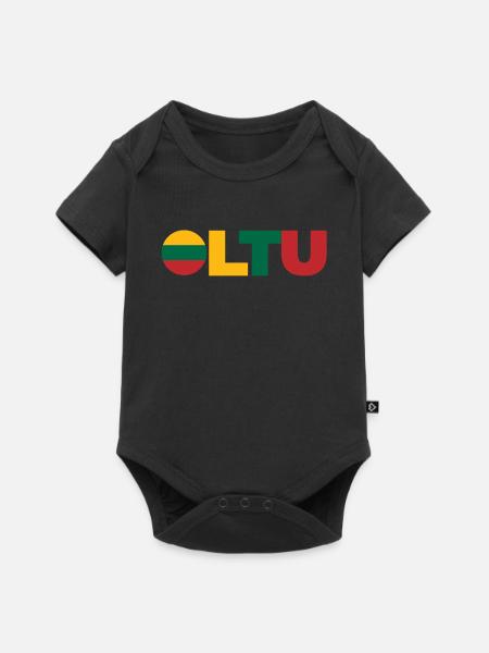 Litauen - Baby Premium Kurzarmbody - Schwarz