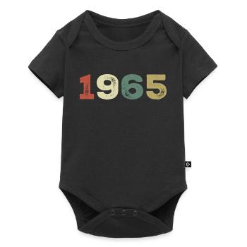 1965 Born in 1965 - Baby Premium short-sleeve bodysuit - black - Front