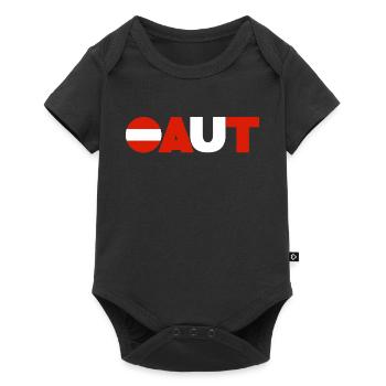 Österreich - Baby Premium Kurzarmbody - Schwarz - Vorne