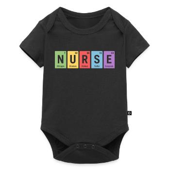 Nurse Block Design Element Colors - Baby Premium short-sleeve bodysuit - black - Front