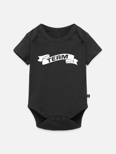 team- - Baby Premium Kurzarmbody - Schwarz