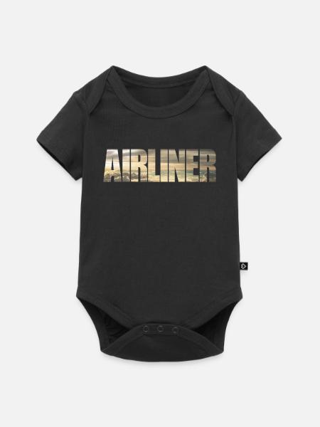 Airliner - Baby Premium Kurzarmbody - Schwarz
