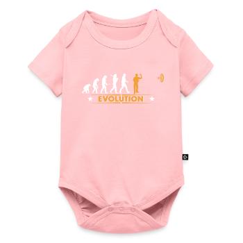 Dart - Evolution - orange/weiss - Baby Premium Kurzarmbody - Rosa - Vorne