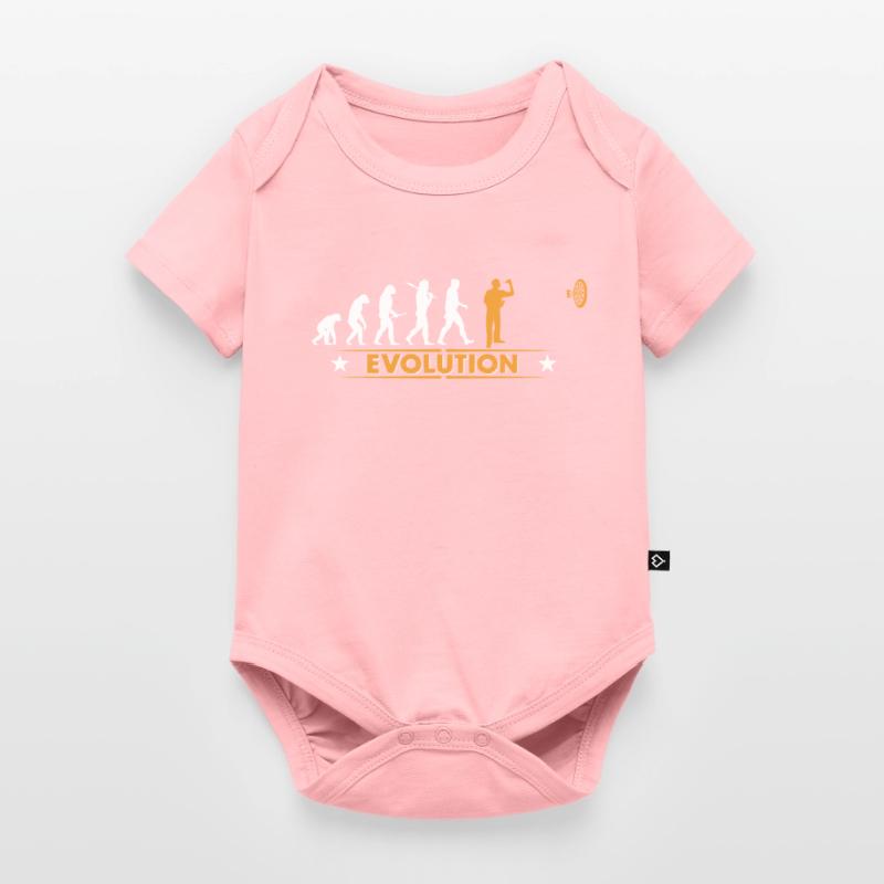 Dart - Evolution - orange/weiss Baby Premium short-sleeve bodysuit