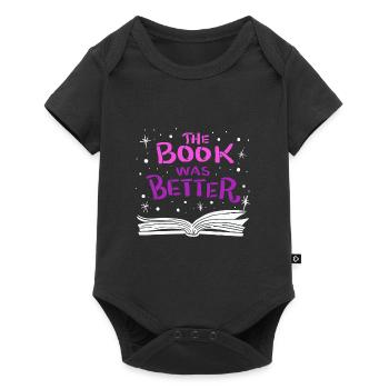 Le livre Quoi de mieux - Body à manches courtes Premium Bébé - noir - Devant